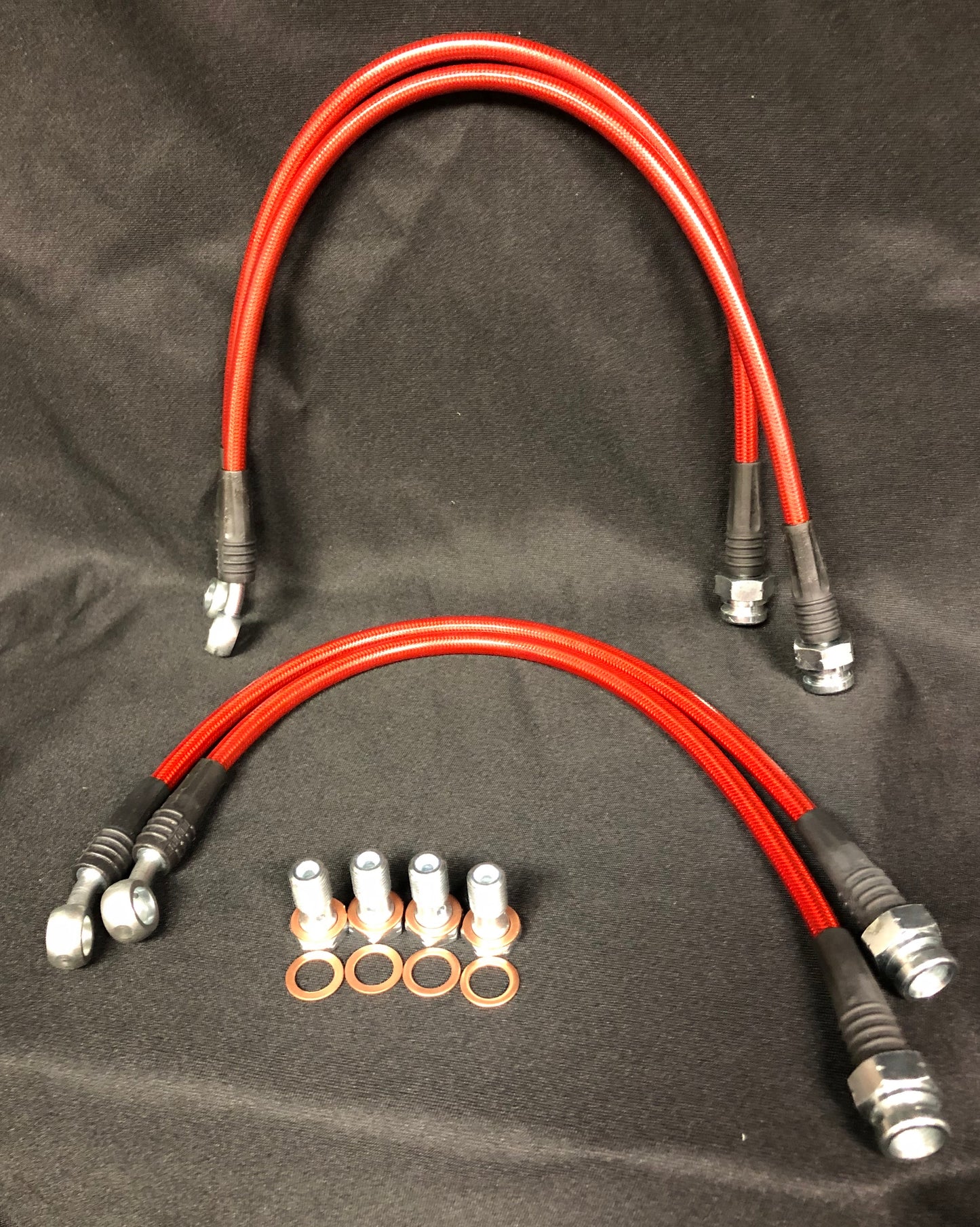 MTI Racing Braided Stainless Steel Brake Line Kit