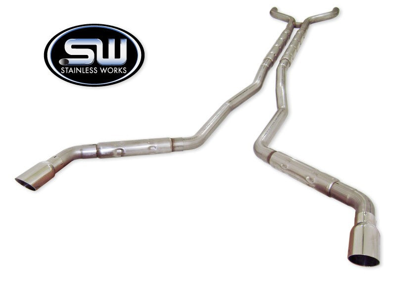 Stainless Works Catback Chambered Muffler for 5th Gen Camaro V6