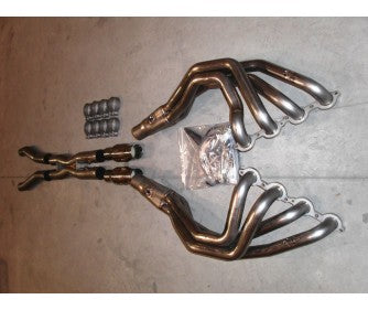 Stainless Works Header with Cats and X-Pipe for C6 Corvette, Base and Z06