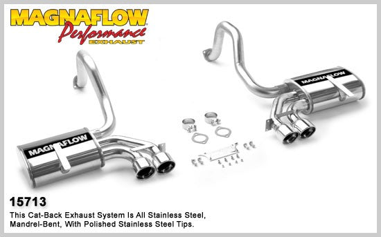 MagnaFlow Stainless Cat-Back System #15713 for C5 Corvette
