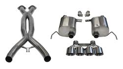 Corsa Performance Xtreme Exhaust (Cat-Back with Mid Pipe) for C7 Corvette