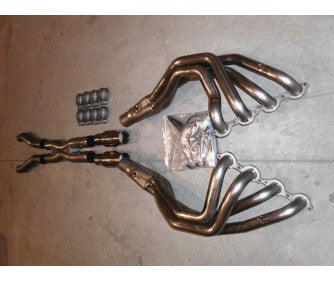 Stainless Works Header with Cats and X-Pipe for C6 Corvette, Base and Z06